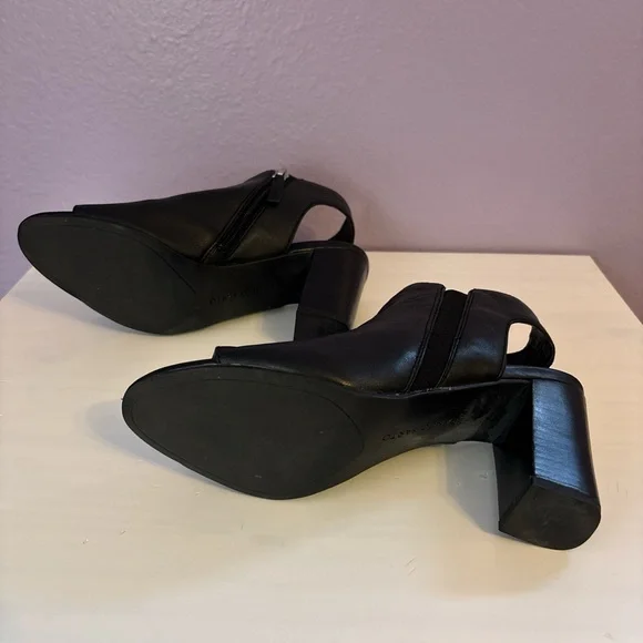 Black Women's Open-Toe Heels - Picture 4 of 7